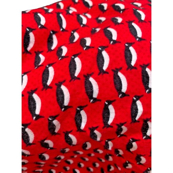 Victoria's Secret Women' 2 Piece Pajamas Penguin Red White Size Medium - Picture 5 of 13